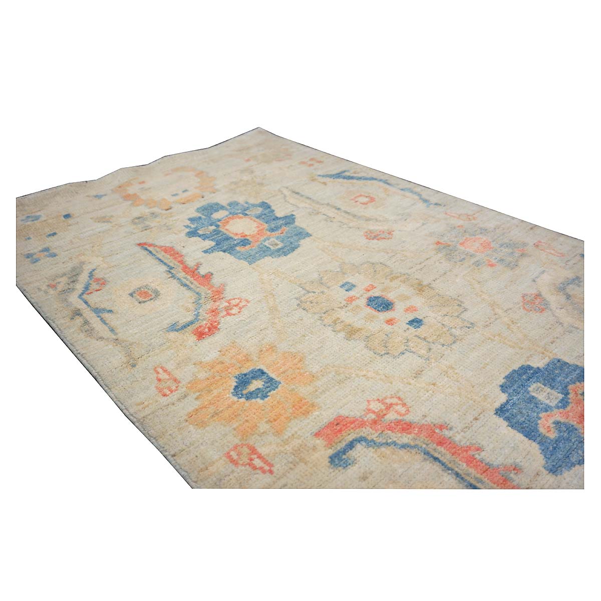 21st Century Sultanabad Master 3x6 Light Blue & Multi Color Handmade Runner Rug #1144162 image 8