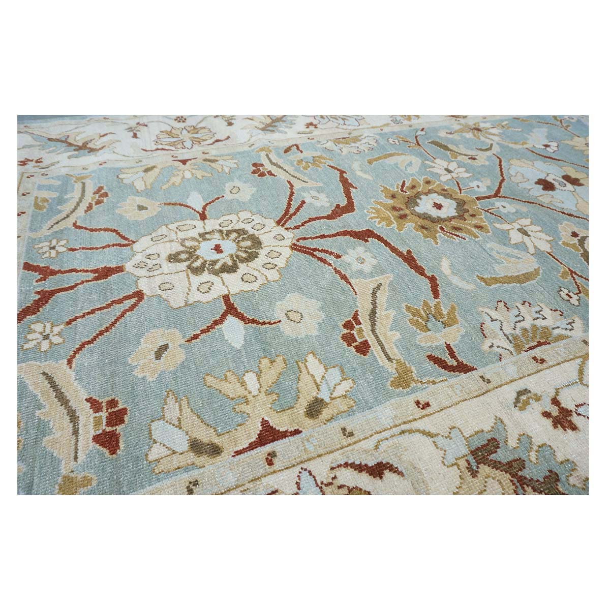Sultanabad Masters 5x8 Slate & Ivory Handmade Area Rug #9902711 image 6