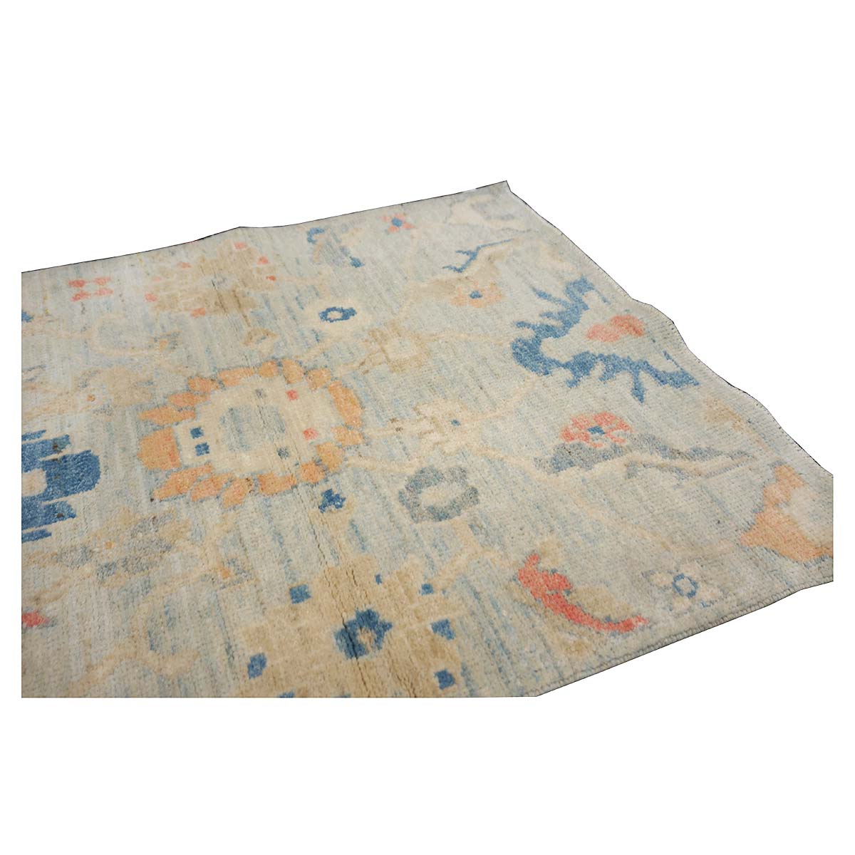 21st Century Sultanabad Master 3x6 Light Blue & Multi Color Handmade Runner Rug #1144162 image 9