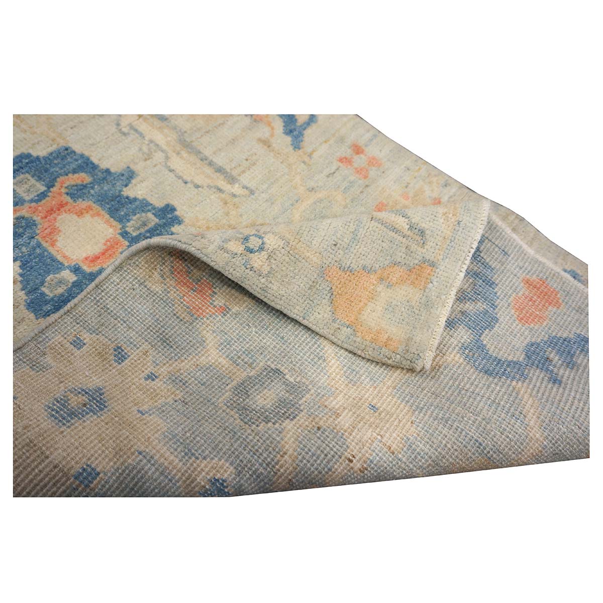 21st Century Sultanabad Master 3x6 Light Blue & Multi Color Handmade Runner Rug #1144162 image 11