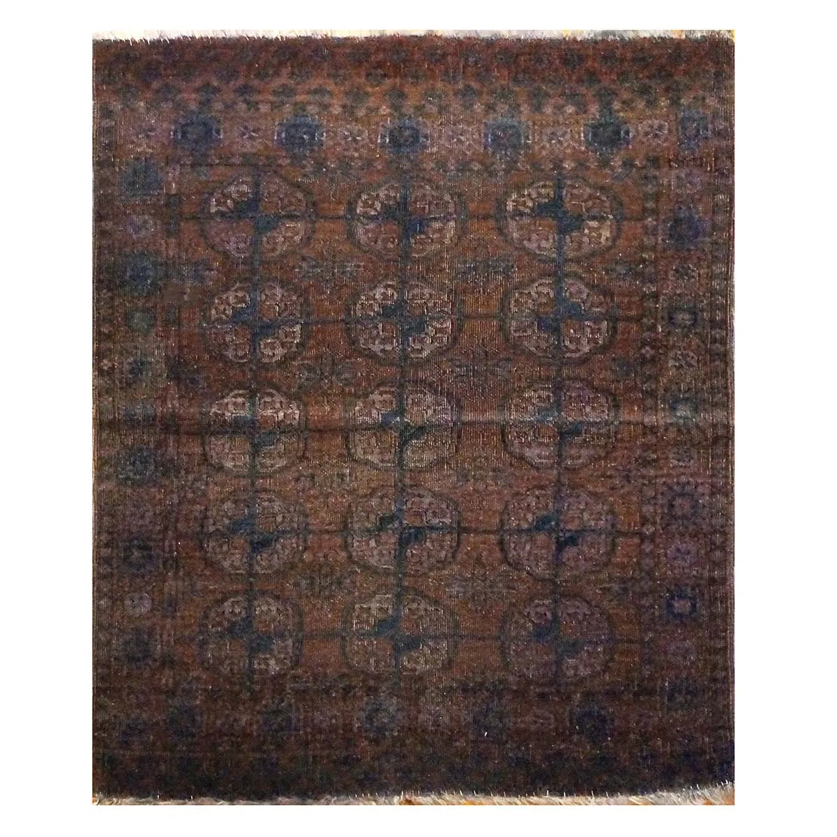 Antique Turkmen Overdye 2x3 Purple Handmade Area Rug #9901796 image 0
