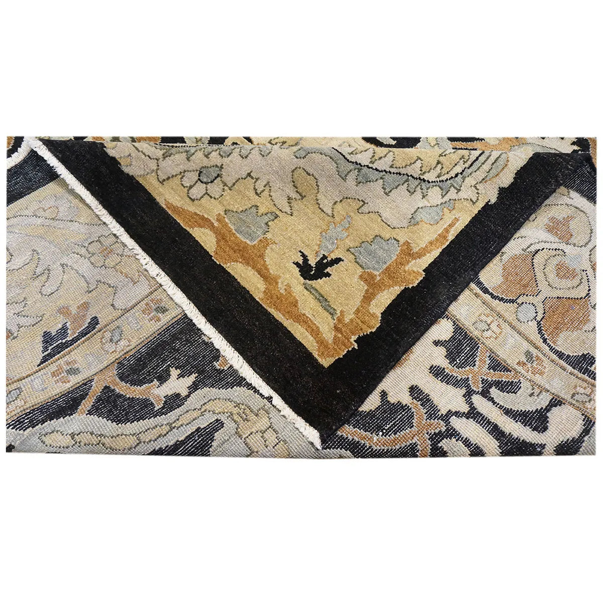 Sultanabad Masters 8x10 Tan & Black Handmade Area Rug #9902743 image 6