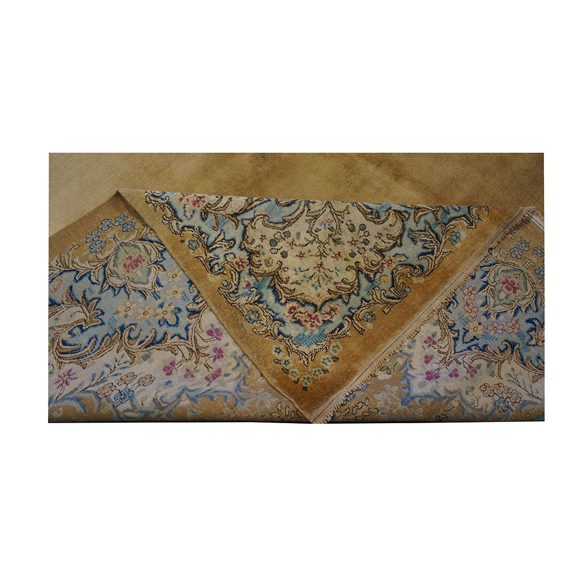 Antique Persian Kerman 10X14 Gold Area Rug #9901155 image 5